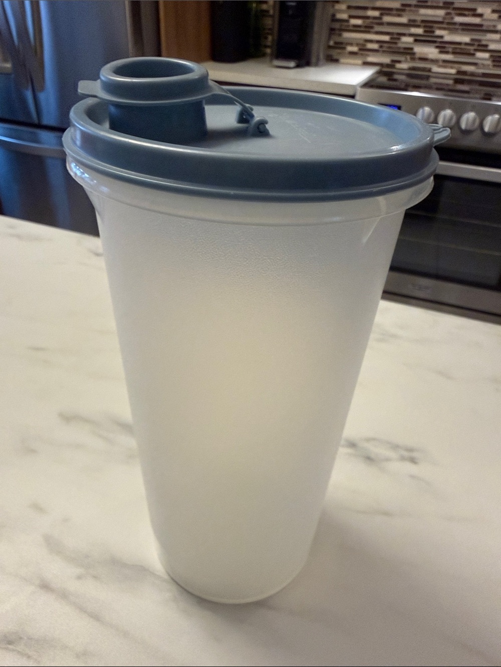 Vintage Tupperware Pitcher with Flip-Top Spout Lid
